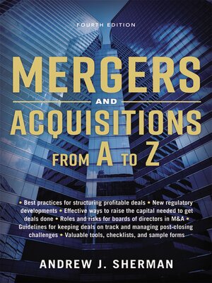 cover image of Mergers and Acquisitions from a to Z